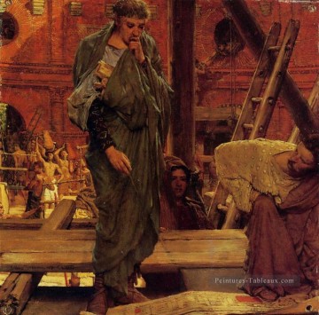 Lawrence Tableau - Architecture dans la Rome antique romantique Sir Lawrence Alma Tadema